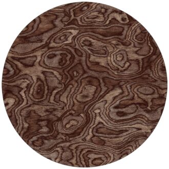 Ковёр - Beetle Grain Round Walnut - MOOOI - 350 x 350