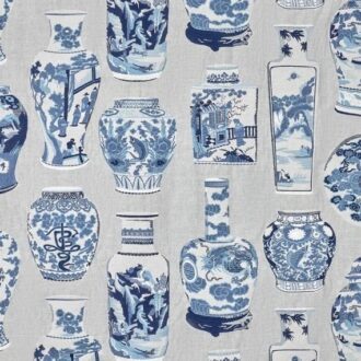 Ткань - Pierre Frey - Qinghua - F3806001 - Blue Porcelain