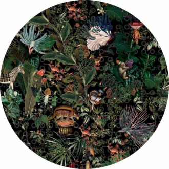 Ковёр - Menagerie raven round - MOOOI - 250 x 250