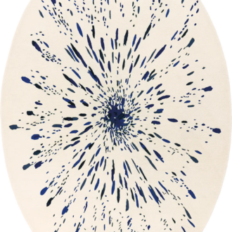 Ковёр - Toulemonde Bochart - Paint Oval Bleu - 200 x 300