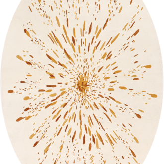 Ковёр - Toulemonde Bochart - Paint Oval Ocre - 200 x 300