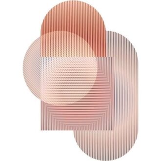 Ковёр - Trichroic Dalston - Shapes pink - MOOOI - 289 x 400