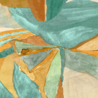 Ткань Douceur Ardente - Bleu persan ambre  - Casamance - 10010156