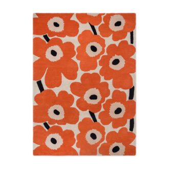 Ковёр Unikko Orange red 132403 - Marimekko - 250 x 350