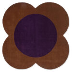 Ковёр Flower Spot Сhestnut/violet 158401 - Orla Kiely - 150 x 150