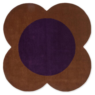 Ковёр Flower Spot Сhestnut/violet 158401 - Orla Kiely - 150 x 150