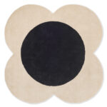 Ковёр Flower Spot Ecru/black 158409 - Orla Kiely - 150 x 150