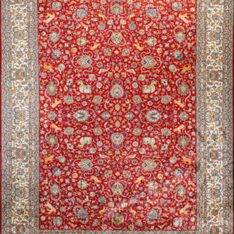 Ковёр - KASHMIR SILK 18Х18 - MIRZA SONS - 275 x 368 см (KAS18L-2.6_R_ROCK FELLER RED)
