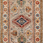 Ковёр - KAZAK ROYAL - SHEENA CARPETS - 81 x 126 см (KAZR_R_GRAY-IVORY(81x126))