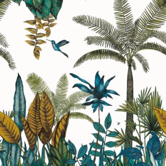 Обои - Casamance - Ipanema Bleu vert - A74290384
