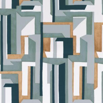 Обои - Casamance - Jazz Olive/Marine - 74481352