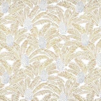 Обои - Casamance - Palmeta Blanc/Doré - 74742044
