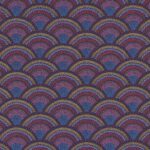 Обои - Casamance - Otto Marine/Magenta/Métallisé - 74821646