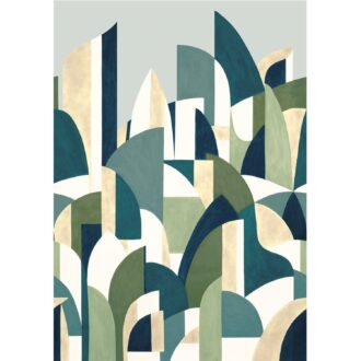 Обои - Casamance - Pablo Emeraude/Gris - 74880610