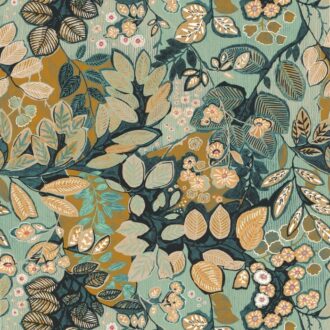 Обои - Casamance - Belle De Nuit Menthe/Moutarde - 75090814