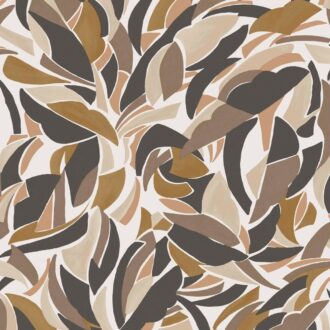 Обои - Casamance - Collage Blanc Chocolat - 75553568