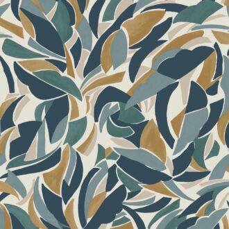 Обои - Casamance - Collage Blanc Marine - 75553670
