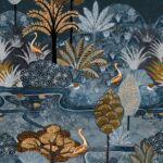 Обои - Casamance - Aruba Bleu d'egypte - 75611018