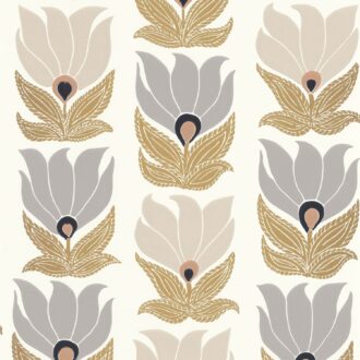 Обои - Casamance - Dauphine Blanc/Doré - 75690610