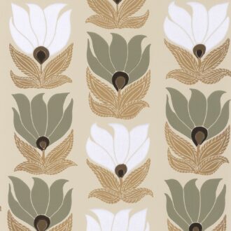 Обои - Casamance - Dauphine Grege/vert argile - 75690712