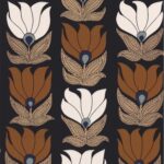 Обои - Casamance - Dauphine Marine/Doré - 75691018