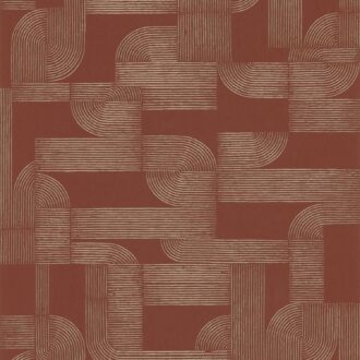 Обои - Casamance - Hector Terracotta/doré - 75701732