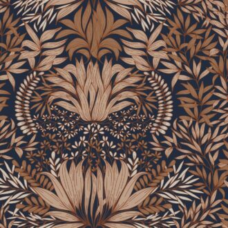 Обои - Casamance - Chardon Bleu/rouille - 75733466