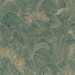 Обои - Casamance - Marée haute Vert anglais/doré - 75902344