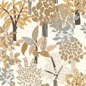 Обои - Casamance - Peradeniya Blanc/mordoré - 75940100