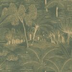 Обои - Casamance - Baharia Vert de gris/doré - 76141120