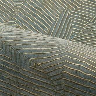 Обои - Casamance - Lore Laminé/ Vert Impérial Doré - 76543670