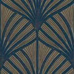 Обои - Casamance - Nereides Bleu roi/doré - 76651630
