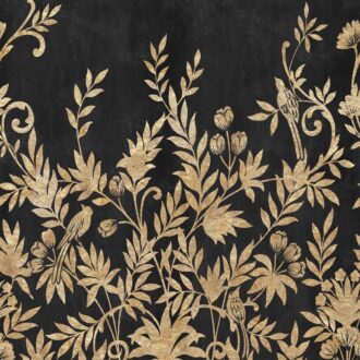 Обои - Casamance - Jardin de Diane Noir/doré - 76740916