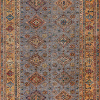 Ковёр - KAZAK ROYAL - SHEENA CARPETS - 200 x 300 см (KAZR_R_GRAY-GOLD(200x300))