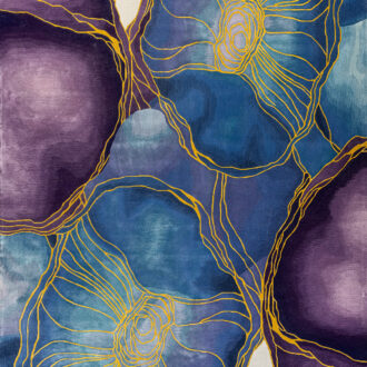 Ковёр - PRISMATIC N - NOURISON - 366 x 457 см (PRICN_RN_PRS32-BLUE GOLD)