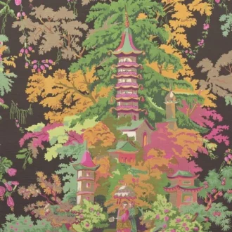Обои - Pierre Frey - 
JARDINS JAPONAIS Nuit - FP965002
