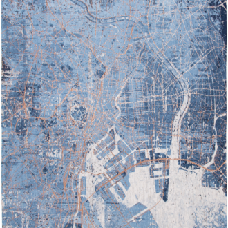 Ковёр - CITIES - LOUIS DE POORTERE - 140 x 200 см (CITI_M_9314-TOKYO-CONDUCTIVE BLUE)