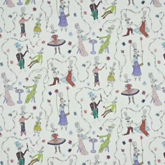 Обои - Pierre Frey - 
LES LAPINS DE CHARLOTTE Multicolore - FP811001