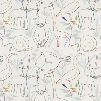 Обои - Pierre Frey - 
BESTIAIRE ENCHANTE Multicolore - FP835001
