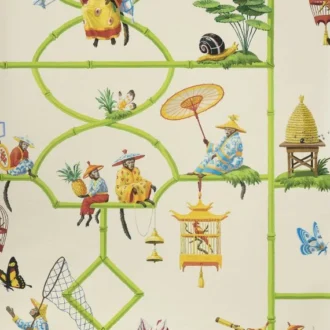 Обои - Pierre Frey - 
LES SINGES SAVANTS Beige - FP770001