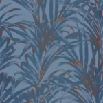 Обои - Casadeco - 1930 - Louise fougeres - Bleu cuivre (арт. 28926404)