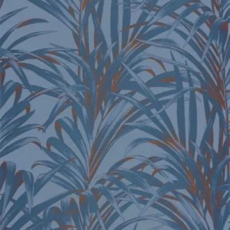 Обои - Casadeco - 1930 - Louise fougeres - Bleu cuivre (арт. 28926404)