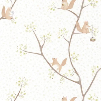 Обои - Casadeco - ROSE & NINO CASADECO - Rose & nino oscar - Vert (арт. 85617110)