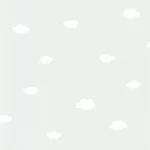 Обои - Casadeco - ONCE UPON A TIME - My little world nuage - Bleu turquoise (арт. 29756549)