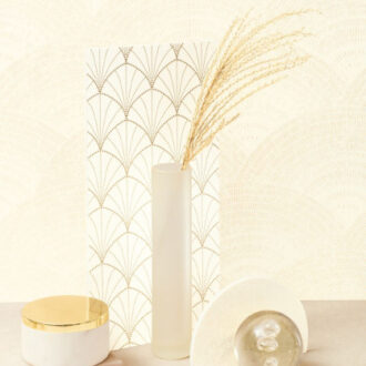 Обои - Casadeco - SO WHITE 4 - Oxford walter irise - Beige (арт. 84080220)