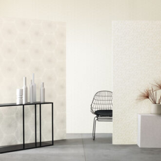 Обои - Casadeco - SO WHITE 4 - Utopia ombre - Blanc (арт. 85140341)