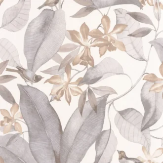 Обои - Casadeco - DELICACY - Delicacy birdsong - Taupe / gris (арт. 85389242)