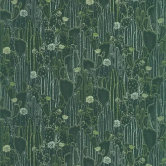 Обои - Casadeco - BOTANICA - Botanica cactaceae - Vert cactee (арт. 85927429)