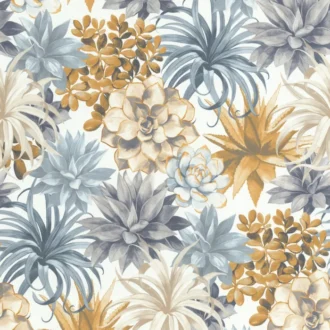 Обои - Casadeco - BOTANICA - Botanica echeveria - Beige lin (арт. 85911389)