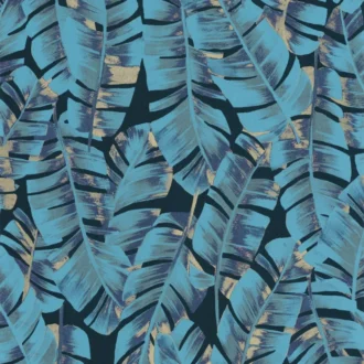 Обои - Casadeco - BOTANICA - Botanica folium - Bleu turquoise (арт. 85946192)